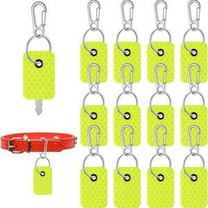 12 Pcs Reflective Tags Reflective Zipper Keychain Reflector Tags Visible for Kid